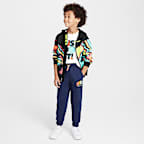 Pants de tejido Fleece para niños talla pequeña Nike Sportswear Powder Play