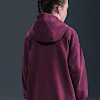 Sudadera con gorro sin cierre oversized para niños talla grande Nike Sportswear Club Fleece