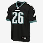 Saquon Barkley Philadelphia Eagles Big Kids' Game Jersey - Black