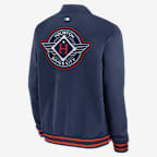 Chamarra bomber Nike de la MLB de cierre completo para hombre Houston Astros Authentic Collection City Connect