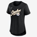 Pittsburgh Steelers Primetime Women's Nike NFL T-Shirt - Black