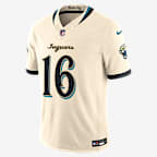 Trevor Lawrence Jacksonville Jaguars Rivalries Collection Men's Nike Dri-FIT NFL Limited Jersey - Natural
