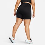 Nike Go Women's High-Waisted 20.5cm (approx.) Biker Shorts with Pockets (Plus Size)