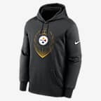 Sudadera con gorro sin cierre de la NFL Nike Therma para hombre Pittsburgh Steelers Icon - Negro