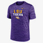 LSU Campus Center Stack Velocity Men's Nike Dri-FIT College T-Shirt - Purple