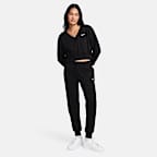 Nike Sportswear Phoenix Fleece Damen-Trainingshose mit mittelhohem Bund