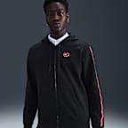 Hoodie de lã cardada com fecho completo Nike Sportswear City Side para homem