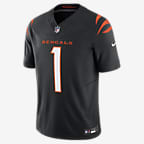 Jersey de fútbol americano Nike Dri-FIT de la NFL Limited para hombre Ja'Marr Chase Cincinnati Bengals - Negro