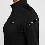 เสื้อวิ่งมิดเลเยอร์ซิปยาวผู้หญิง Dri-FIT Nike Swift