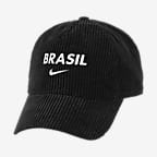 Brazil Nike Soccer Corduroy Cap - Black