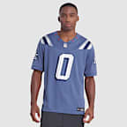 Christian Gonzalez New England Patriots Rivalries Collection Men's Nike Dri-FIT NFL Limited Jersey - Blue