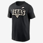 Texas Team Bold Men's Nike College T-Shirt - Black