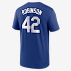 Playera Nike Dri-FIT de la MLB para hombre Jackie Robinson Brooklyn Dodgers Legend Home