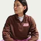 Nike Sportswear Women's Oversized 1/4-Zip Fleece Top