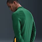 Träningströja för rugby Springboks Nike med kvartslång dragkedja för män