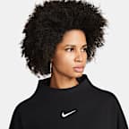 Nike Sportswear Phoenix Fleece Women's Over-Oversized Mock-Neck 3/4-Sleeve Sweatshirt