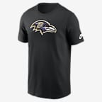 Baltimore Ravens Rewind Logo Essential Men's Nike NFL T-Shirt - Black