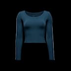 ナイキ ワン フィッテド ウィメンズ Dri-FIT ロングスリーブ クロップド トップ