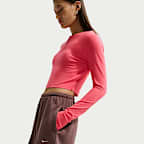 Shorts de French Terry de tiro medio para mujer Nike Sportswear Chill Terry
