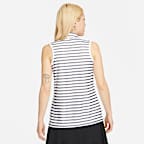 Nike Dri-FIT Victory Women's Striped Sleeveless Golf Polo