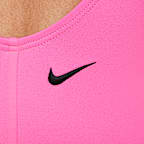 Traje de baño de una pieza con diseño de espalda en U para niñas talla pequeña Nike Swim