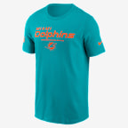 Miami Dolphins Sideline Team Issue Men's Nike Dri-FIT NFL T-Shirt - Aqua