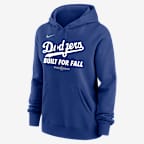 Los Angeles Dodgers 2025 Postseason Authentic Collection Women's Nike MLB Pullover Hoodie - Rush Blue