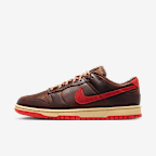 Tenis para hombre Nike Dunk Low Retro - Tostado británico claro/Sésamo/Cacao impresionante/Rojo picante