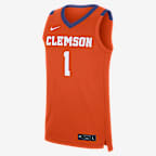 Jersey de básquetbol universitario Nike para hombre Clemson Tigers Replica