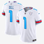 Tank Dell Houston Texans Rivalries Collection Men's Nike Dri-FIT NFL Limited Jersey - White