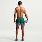 Nike Swim volleyshorts met binnenbroekje voor heren (13 cm)