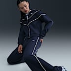 กางเกงวอร์มขายาวทรงขากว้างเอวปานกลางผู้หญิง Nike Sportswear