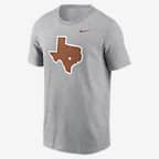 Texas Longhorns Primetime Evergreen Alternate Logo Men's Nike College T-Shirt - Grey Heather