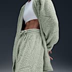 Pants de tejido Knit oversized de tiro alto para mujer Nike Sportswear Phoenix Cozy Bouclé