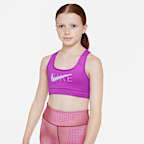 Nike Swoosh Older Kids' (Girls') Reversible Sports Bra