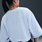 ナイキ スポーツウェア フェニックス フリース ウィメンズ ルーズ ショートスリーブ クロップド フレンチテリー トップ