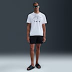 Playera de manga corta para hombre Nike Swim Swoosh Hydroguard