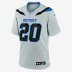 Barry Sanders Detroit Lions Rivalries Collection Men's Nike NFL Game Jersey - Silver