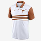 Polo universitario Nike Dri-FIT para hombre Texas Longhorns Primetime Campus Vapor - Blanco