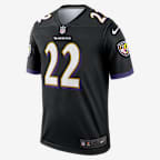 Jersey Nike Dri-FIT de la NFL Legend para hombre Derrick Henry Baltimore Ravens - Negro