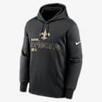 New Orleans Saints Men’s Nike Therma NFL Pullover Hoodie - Black