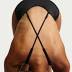 Traje de baño de una sola pieza con cuello en forma de U para mujer Nike Swim Effortless Essential