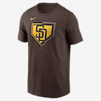 San Diego Padres Icon Men's Nike MLB T-Shirt - Brown
