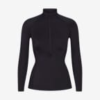 Playera de manga larga con medio cierre para mujer NikeSKIMS Shine