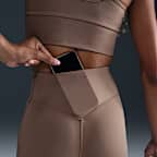 Nike Universa Women's High-Waisted 7/8 Leggings with No Front Seam