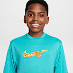 Playera de manga corta Dri-FIT para niño talla grande Nike Swim Hydroguard
