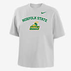 Nike College (Norfolk State) Women's Boxy T-Shirt - White