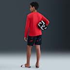 Playera de manga larga Dri-FIT para niño talla grande Nike Swim Hydroguard