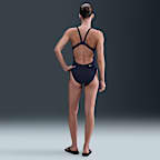 Traje de baño de una pieza Fastback para mujer Nike Swim HydraStrong