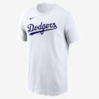 Playera Nike de la MLB para hombre Shohei Ohtani Los Angeles Dodgers - Blanco